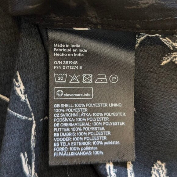 H&M Dark Necktie Blouse - Picture 9 of 9